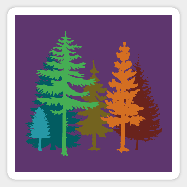 Trees silhouette Sticker by PallKris